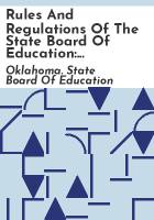 Rules_and_regulations_of_the_State_Board_of_Education